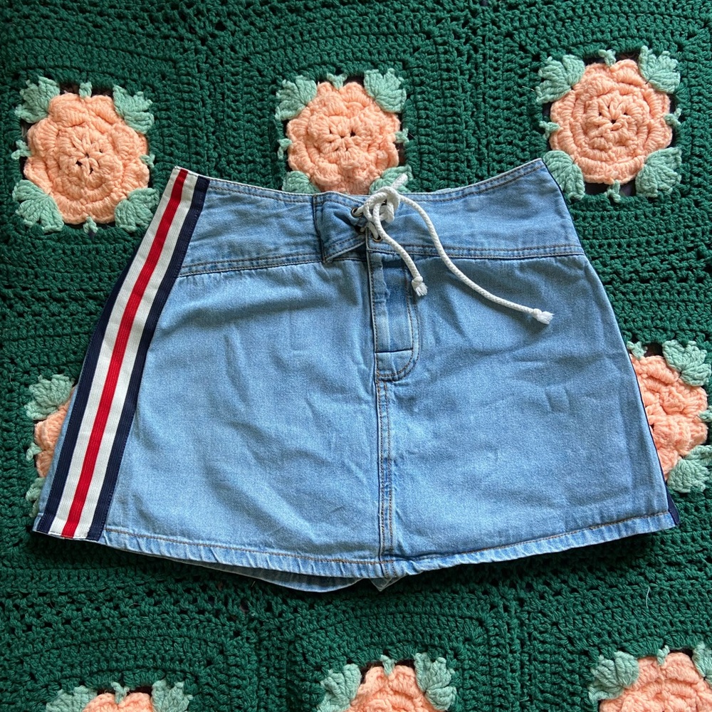 VINTAGE DENIM 90s SKORT SIZE S